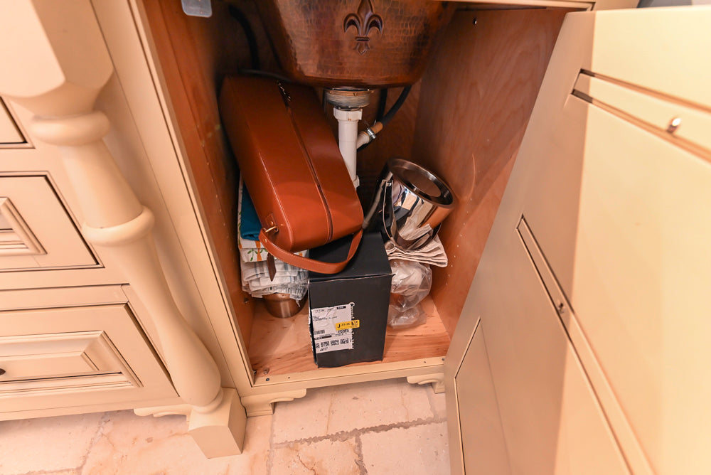 Signature Custom Cabinetry Traditional Light Brown Butler's Pantry with Prep Sink