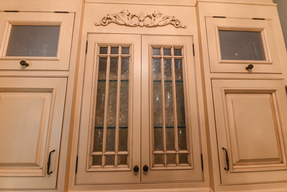 Signature Custom Cabinetry Traditional Light Brown Butler's Pantry with Prep Sink