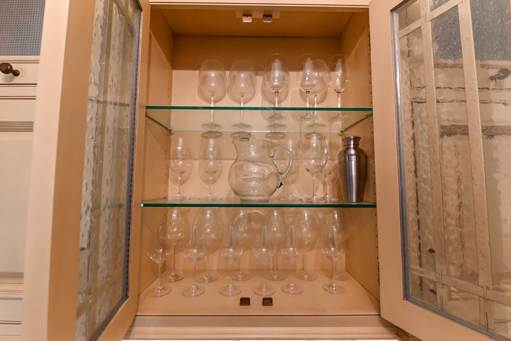 Signature Custom Cabinetry Traditional Light Brown Butler's Pantry with Prep Sink