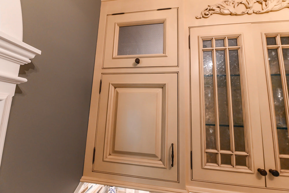 Signature Custom Cabinetry Traditional Light Brown Butler's Pantry with Prep Sink