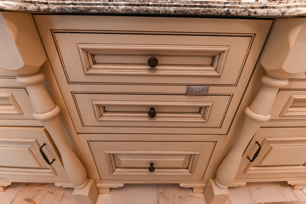 Signature Custom Cabinetry Traditional Light Brown Butler's Pantry with Prep Sink