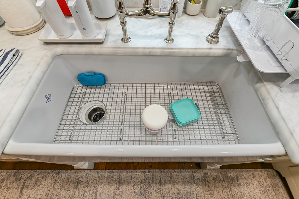 Canterbury Traditional White Kitchen with Island, Marble Countertops and La Cornue Range with Matching Hood