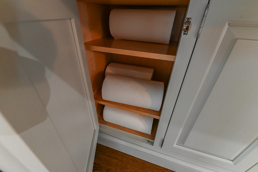 Canterbury Traditional White Kitchen with Island, Marble Countertops and La Cornue Range with Matching Hood