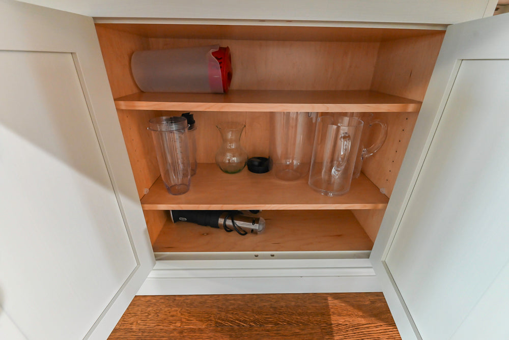 Canterbury Traditional White Kitchen with Island, Marble Countertops and La Cornue Range with Matching Hood