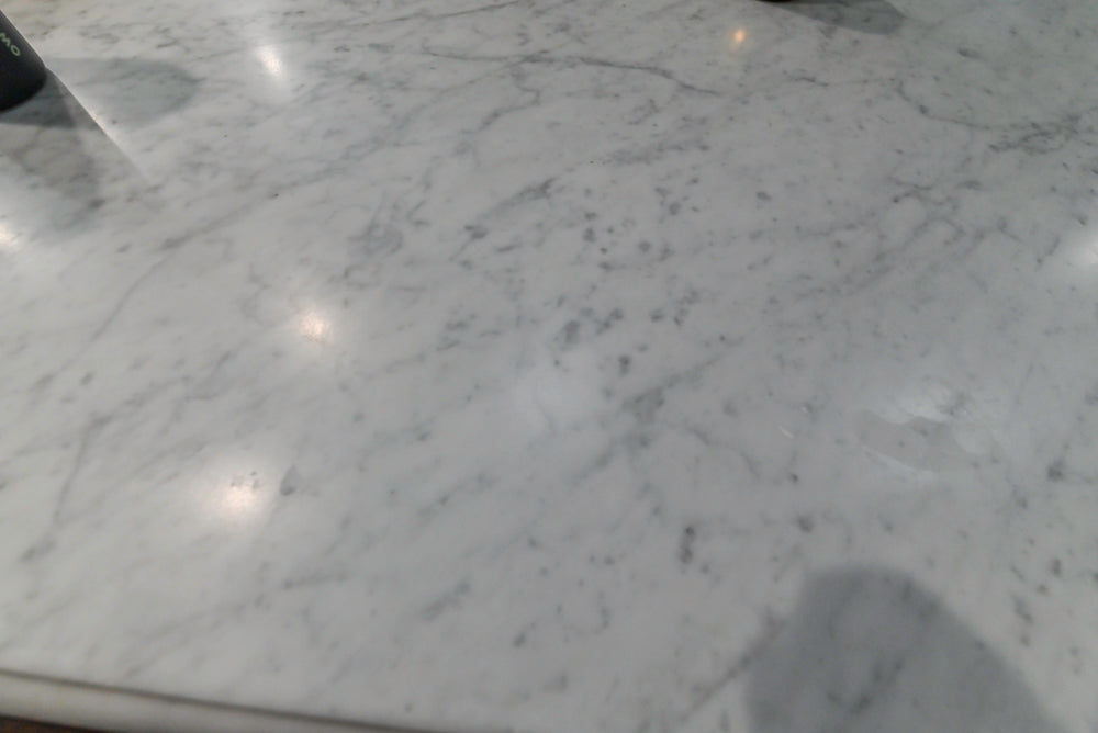 Canterbury Traditional White Kitchen with Island, Marble Countertops and La Cornue Range with Matching Hood