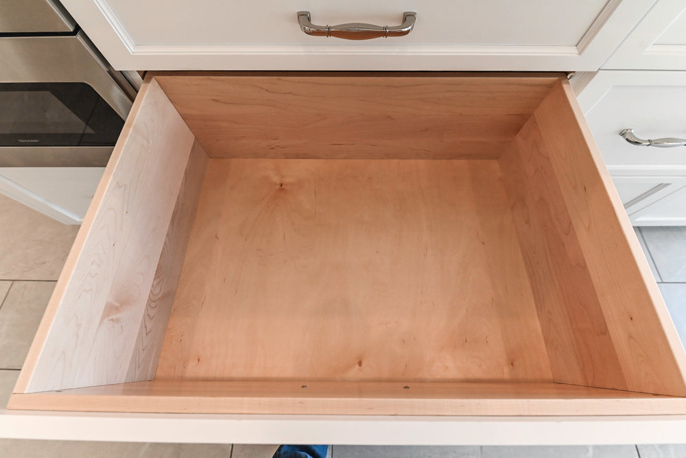 Gemcraft Traditional White Double Island Kitchen with Marble Countertops