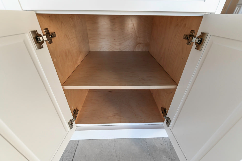 Gemcraft Traditional White Double Island Kitchen with Marble Countertops