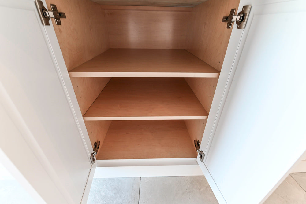 Gemcraft Traditional White Double Island Kitchen with Marble Countertops