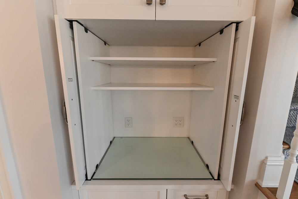 Gemcraft Traditional White Double Island Kitchen with Marble Countertops