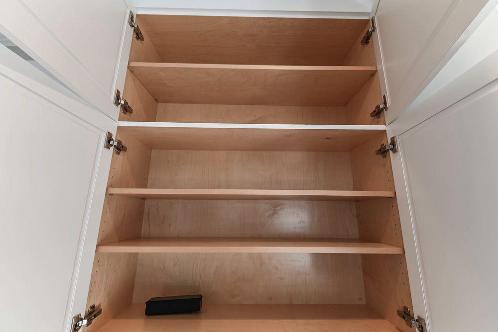 Gemcraft Traditional White Double Island Kitchen with Marble Countertops