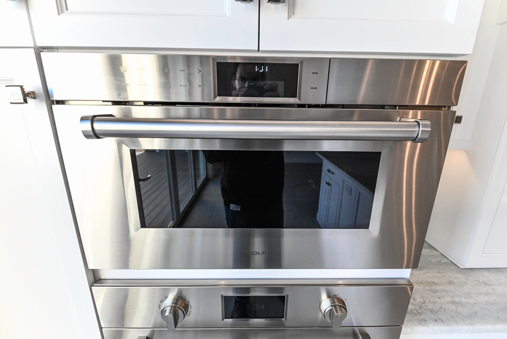 Gemcraft Traditional White Double Island Kitchen with Marble Countertops