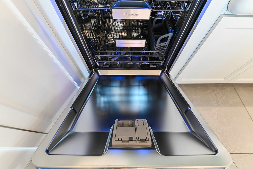 Gemcraft Traditional White Double Island Kitchen with Marble Countertops