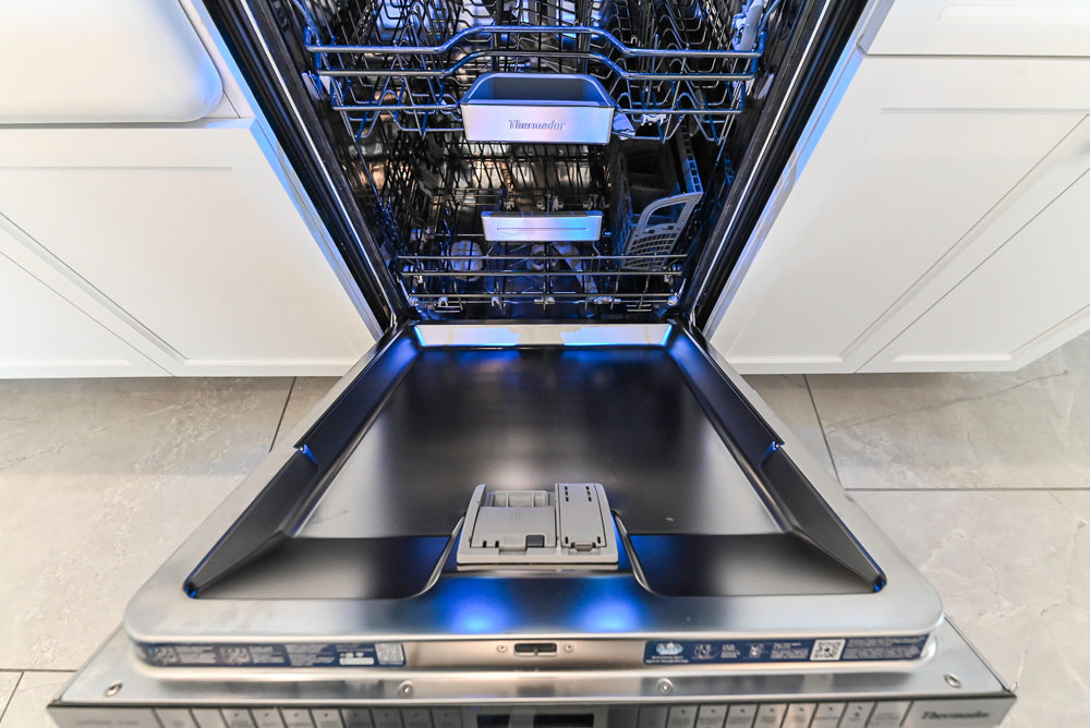 Gemcraft Traditional White Double Island Kitchen with Marble Countertops