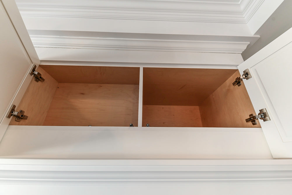 Gemcraft Traditional White Double Island Kitchen with Marble Countertops