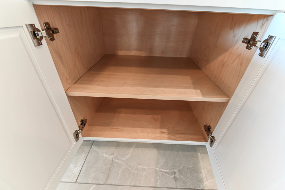 Gemcraft Traditional White Double Island Kitchen with Marble Countertops