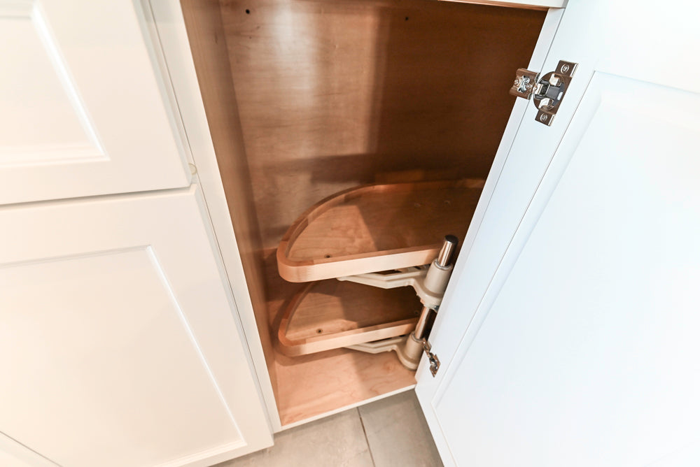 Gemcraft Traditional White Double Island Kitchen with Marble Countertops