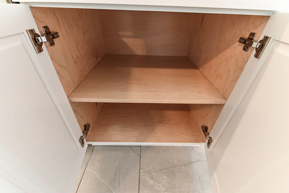 Gemcraft Traditional White Double Island Kitchen with Marble Countertops