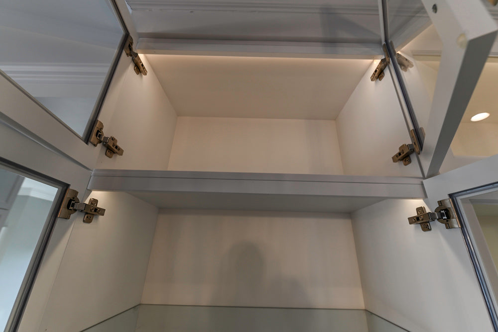 Gemcraft Traditional White Double Island Kitchen with Marble Countertops