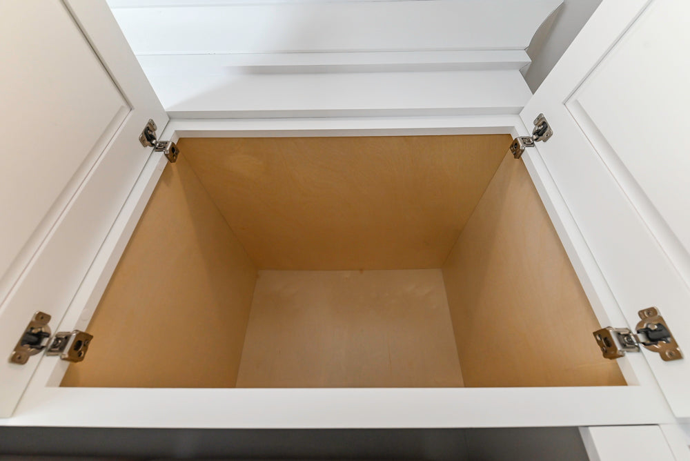 Traditional White Laundry Area with Sink, Faucet and Marble Countertops