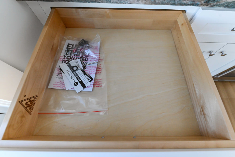 Traditional White Wet Bar with Granite Countertops and Beverage Center