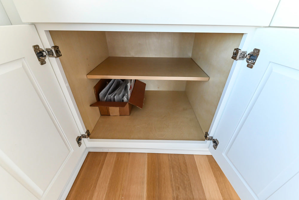 Traditional White Wet Bar with Granite Countertops and Beverage Center