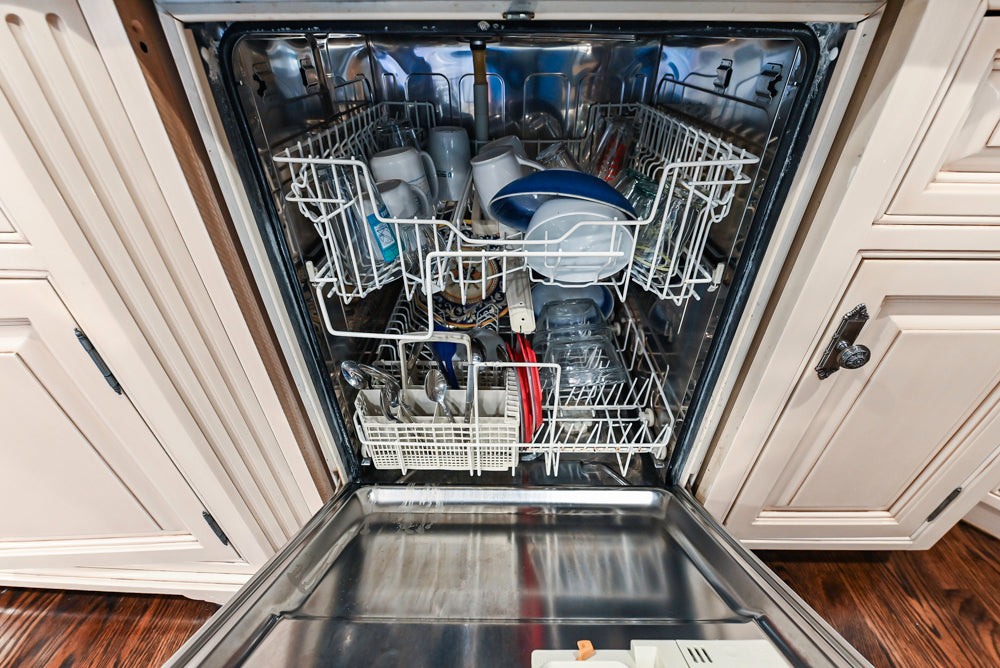 Salerno Traditional Cream Kitchen with Island, Desk Area and Appliances