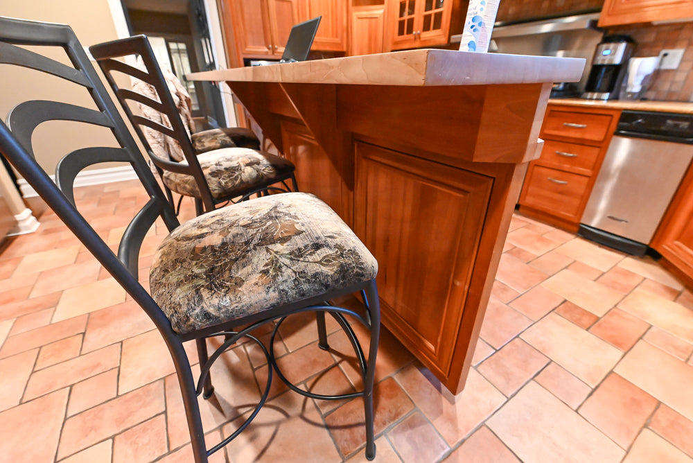 Traditional Wooden Kitchen with Island and Appliances featuring 48" Viking Range
