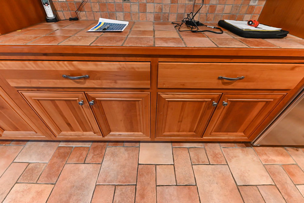 Traditional Wooden Kitchen with Island and Appliances featuring 48" Viking Range