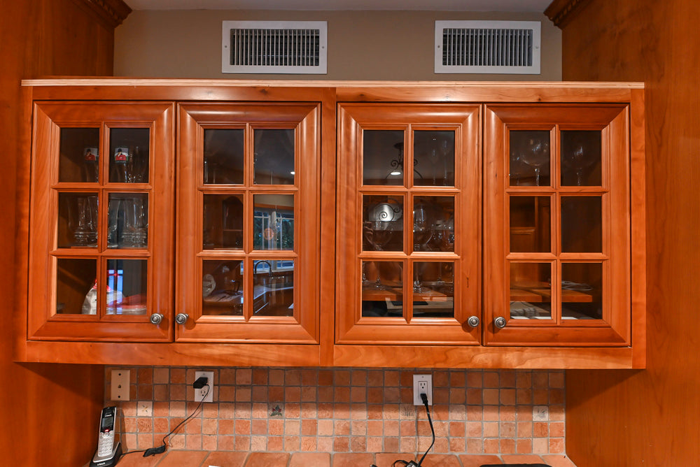Traditional Wooden Kitchen with Island and Appliances featuring 48" Viking Range