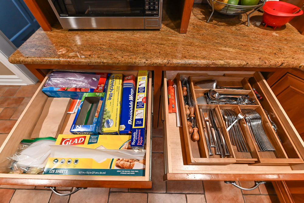 Traditional Wooden Kitchen with Island and Appliances featuring 48" Viking Range