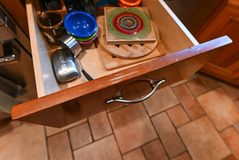Traditional Wooden Kitchen with Island and Appliances featuring 48" Viking Range