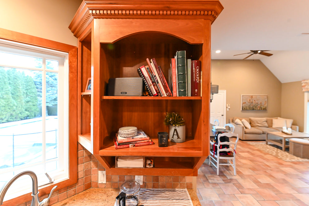 Traditional Wooden Kitchen with Island and Appliances featuring 48" Viking Range