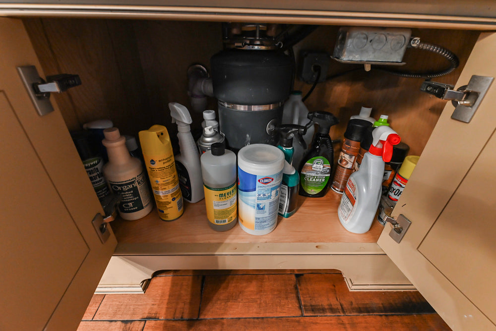 Traditional Creamy Brown Kitchen with Island, Marble Countertops and Appliances
