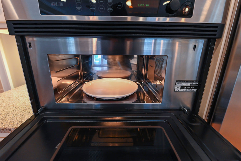 Traditional Cream Kitchen with Island, Granite Countertops & 48" Thermador Range