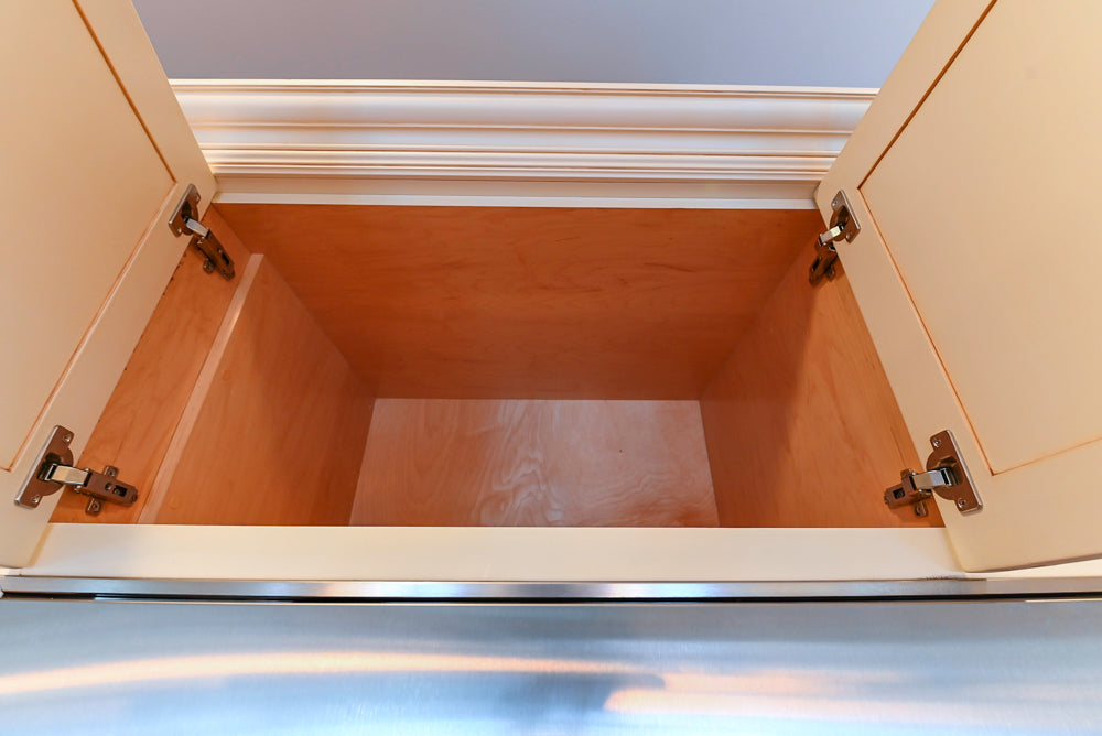 Traditional Cream Kitchen with Island, Granite Countertops & 48" Thermador Range