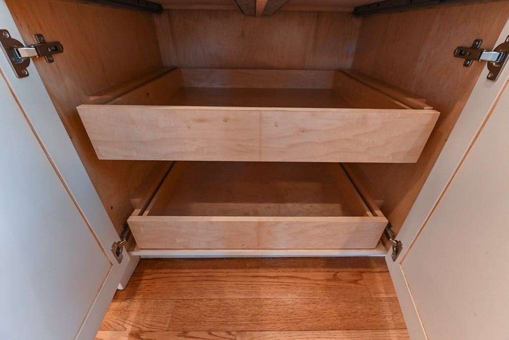 Traditional Cream Kitchen with Island, Granite Countertops & 48" Thermador Range