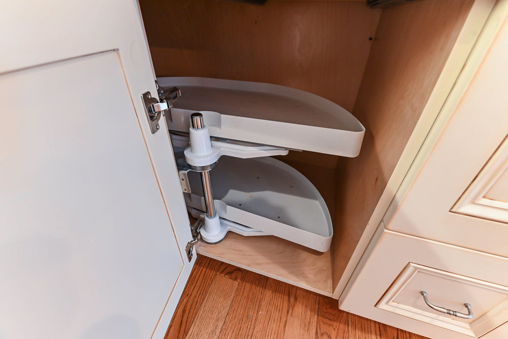 Traditional Cream Kitchen with Island, Granite Countertops & 48" Thermador Range
