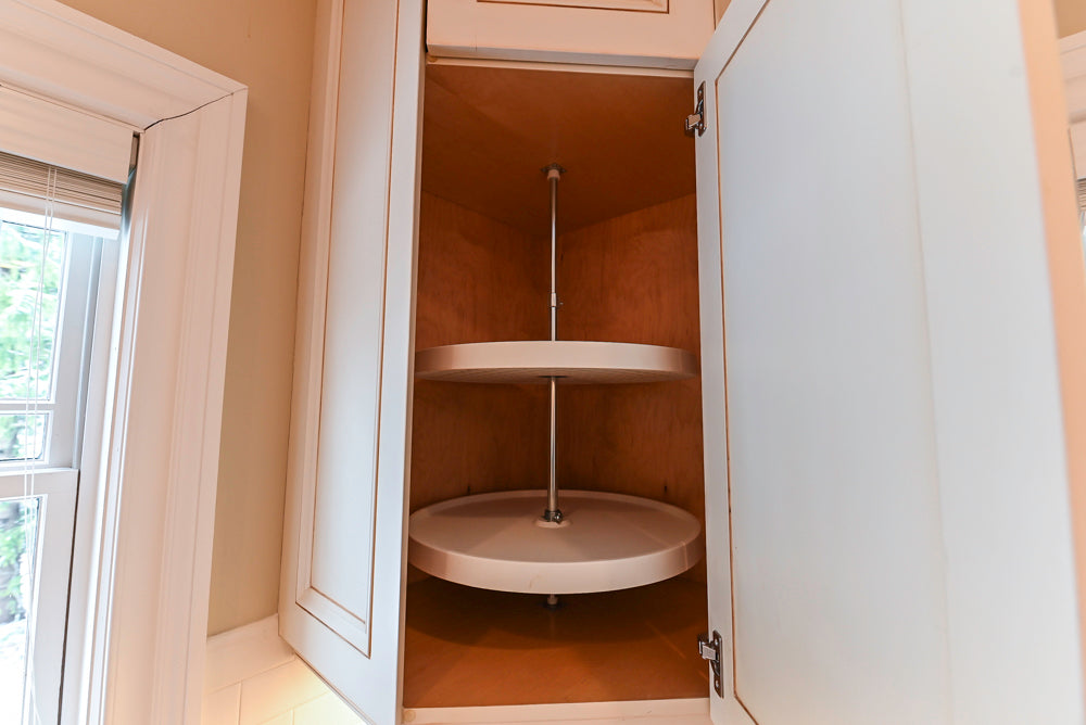 Traditional Cream Kitchen with Island, Granite Countertops & 48" Thermador Range