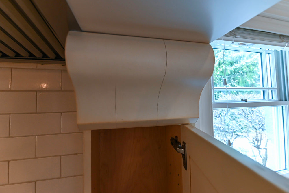 Traditional Cream Kitchen with Island, Granite Countertops & 48" Thermador Range