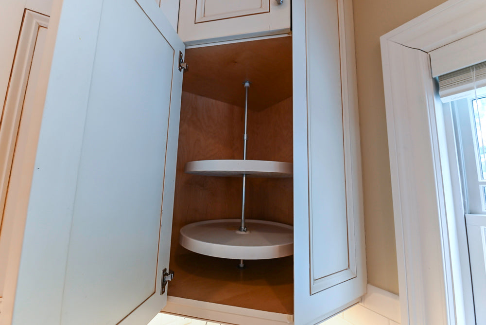 Traditional Cream Kitchen with Island, Granite Countertops & 48" Thermador Range