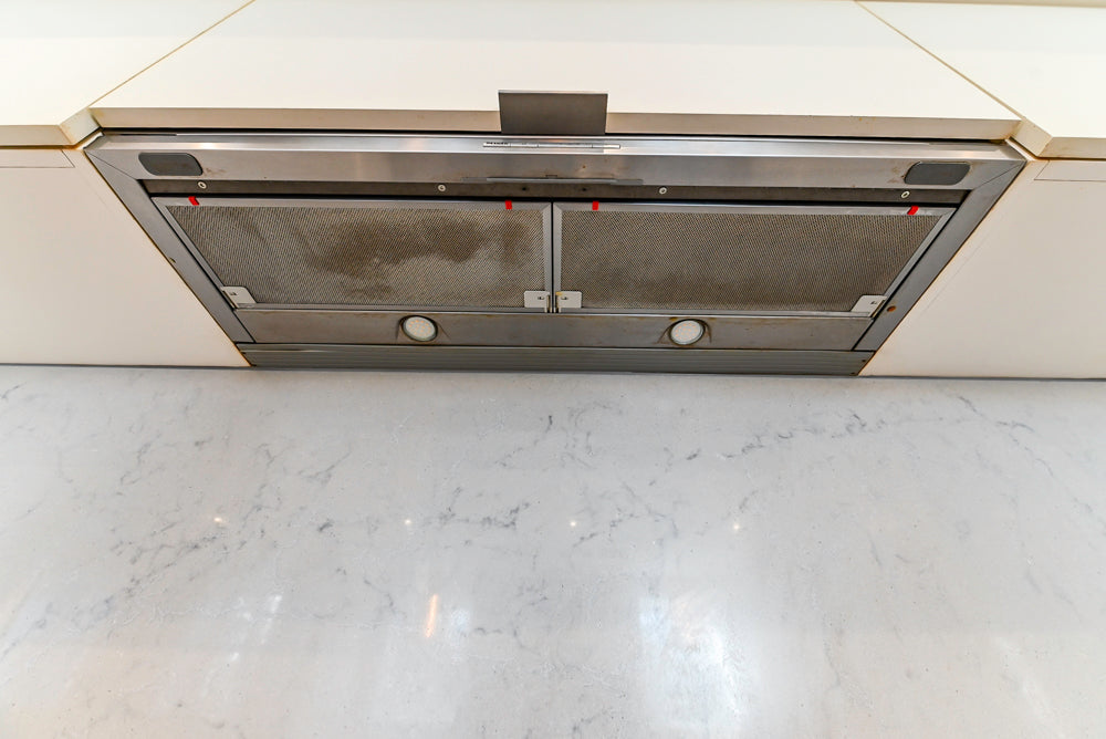 Modern Matte White Kitchen with Waterfall Island, Quartz Countertops & Miele Appliances