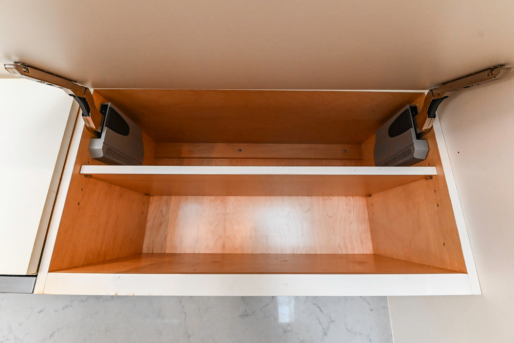 Modern Matte White Kitchen with Waterfall Island, Quartz Countertops & Miele Appliances