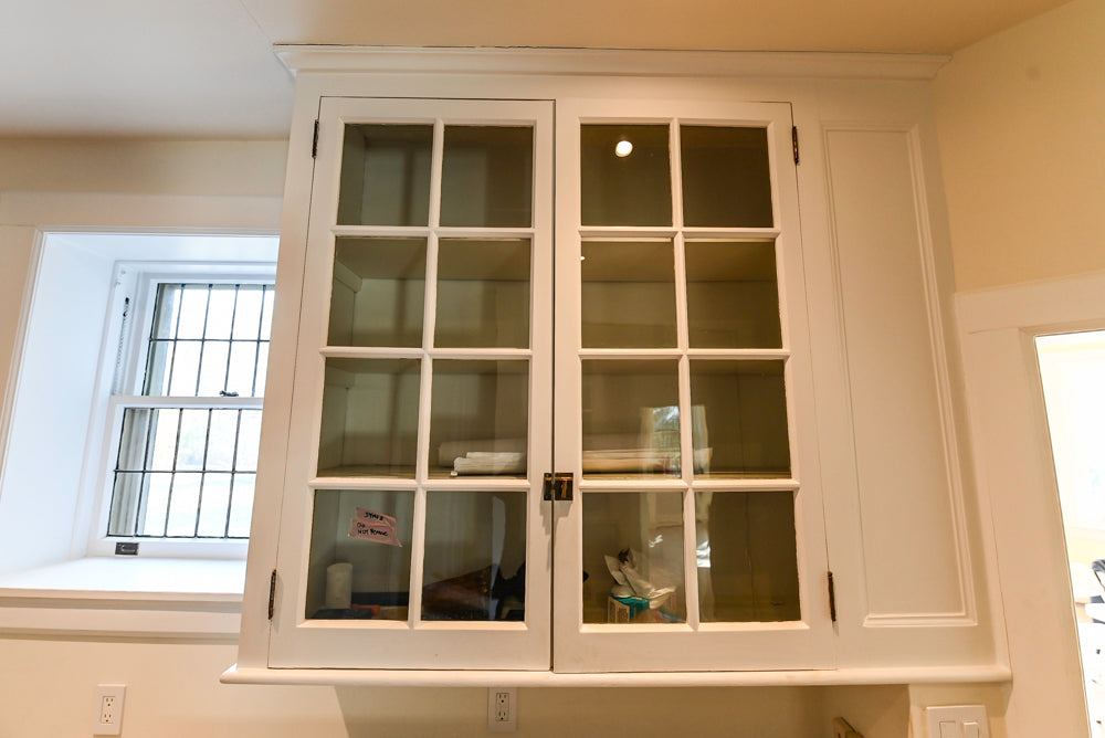 Modern Matte White Kitchen with Waterfall Island, Quartz Countertops & Miele Appliances