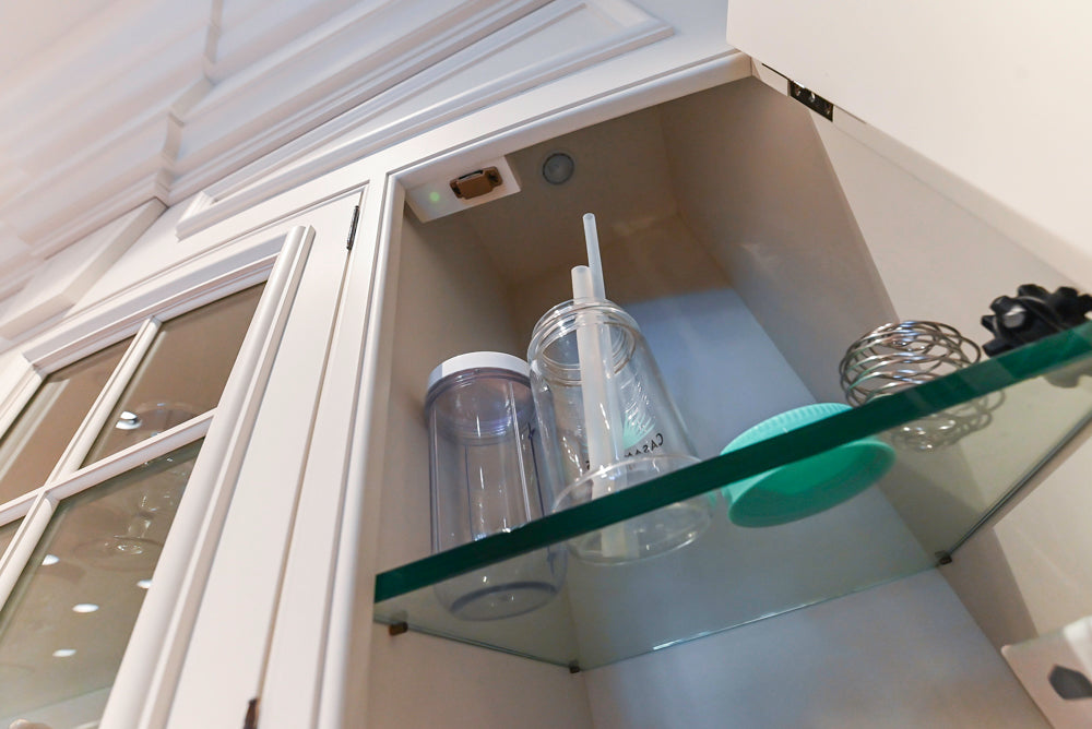 Quakermaid Traditional White Kitchen with Marble Countertops and Luxe Appliances