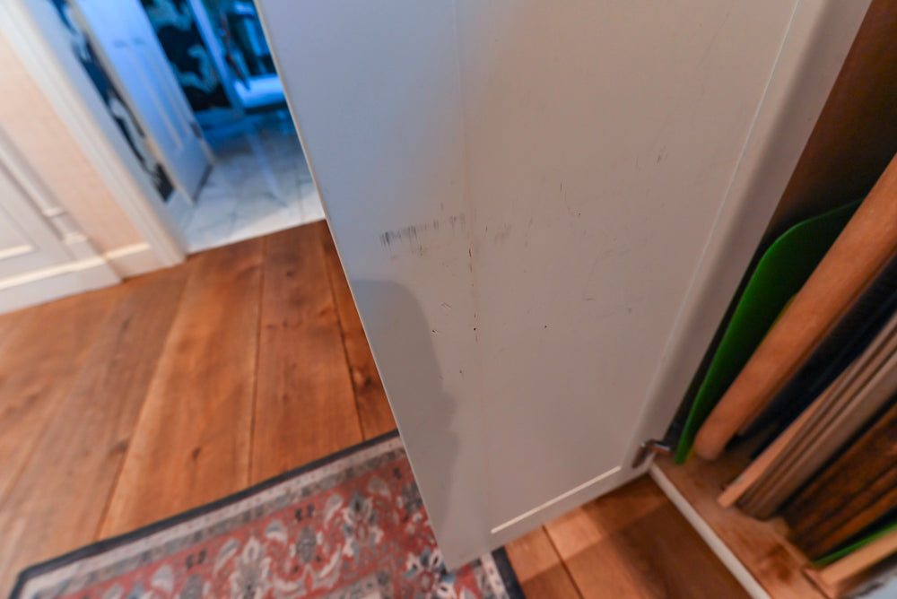 Wood-Mode Traditional Light Cream Kitchen with Marble Countertops and Wolf Range