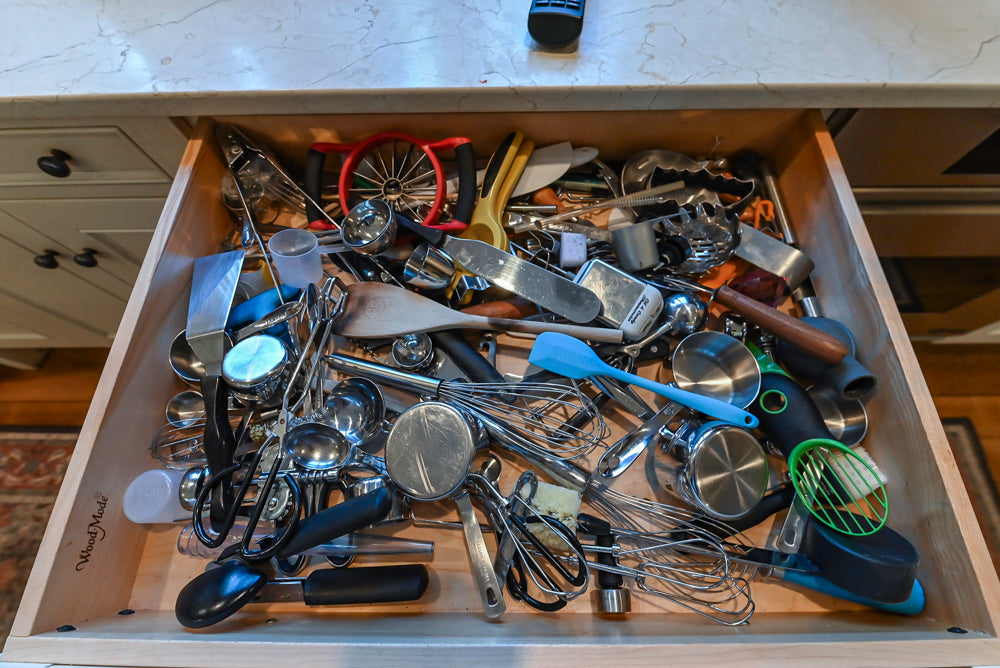 Wood-Mode Traditional Light Cream Kitchen with Marble Countertops and Wolf Range