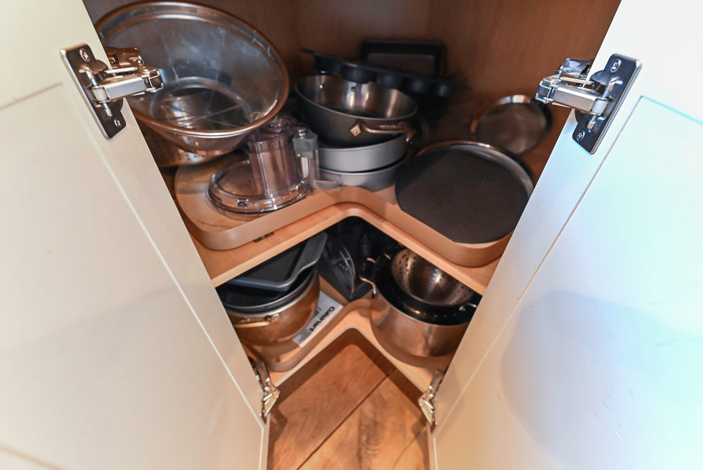 Wood-Mode Traditional Light Cream Kitchen with Marble Countertops and Wolf Range