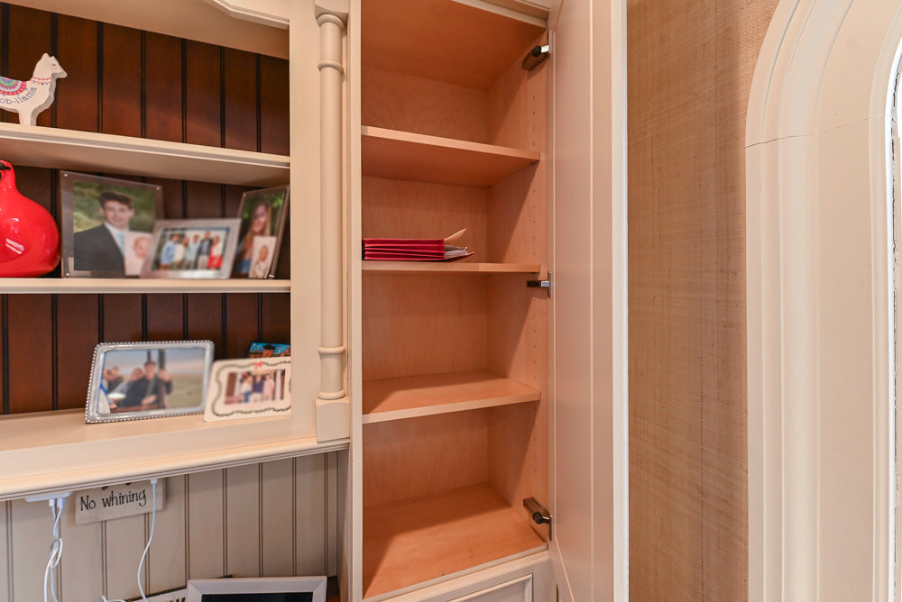 Wood-Mode Traditional Light Cream Kitchen with Marble Countertops and Wolf Range