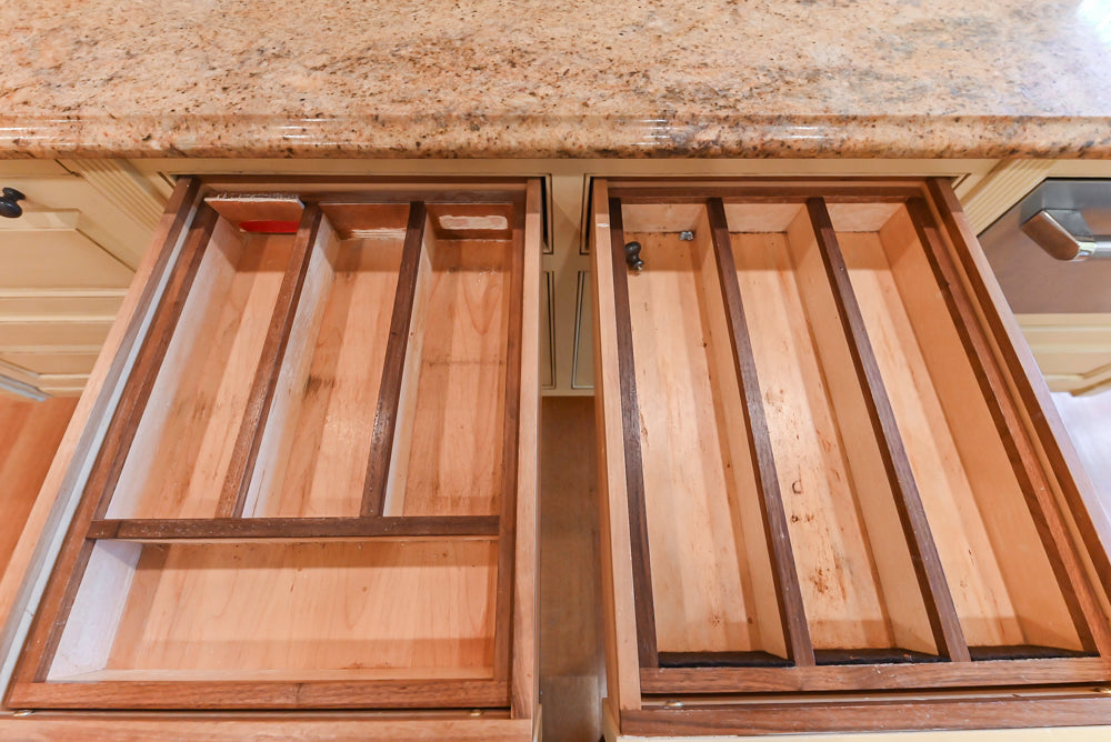 Christopher Peacock Traditional Cream Kitchen with Double Island, Granite Countertops & Appliances