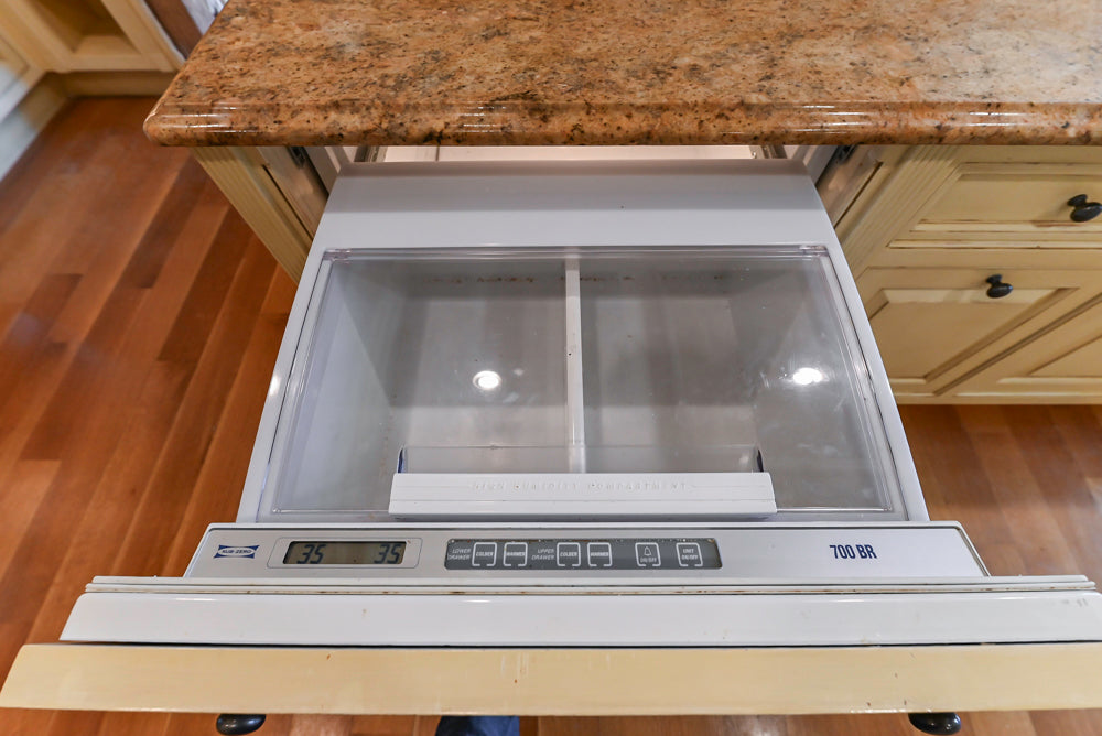 Christopher Peacock Traditional Cream Kitchen with Double Island, Granite Countertops & Appliances